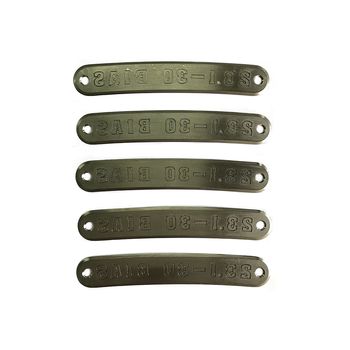 Chapas de identificacion de moldes de neumatico